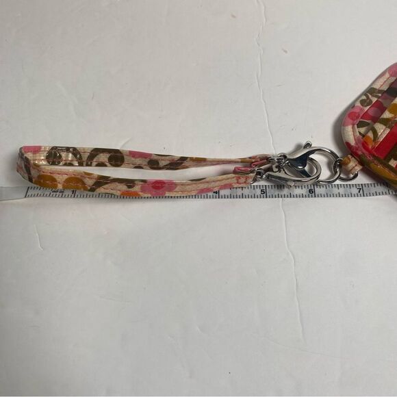 Vera Bradley Folkloric Pink/Orange Floral Cellphone Case W/Wrist Strap - Picture 9 of 9